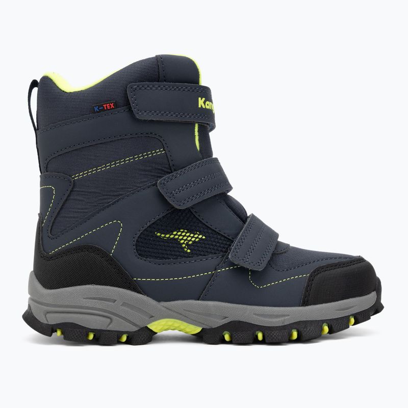 KangaROOS K-Robi KTX Kinder-Schneestiefel dark navy/lime 2