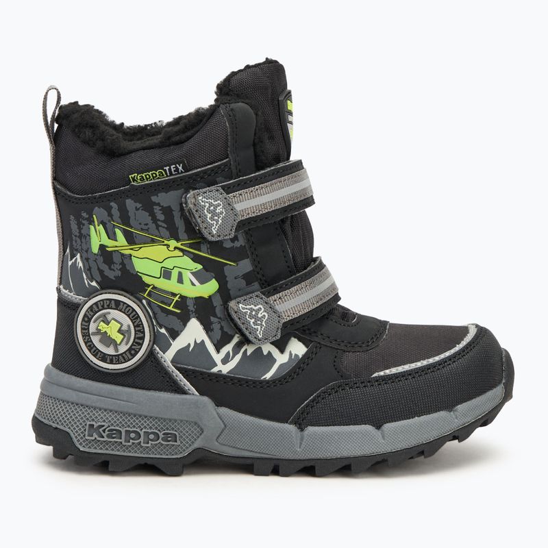 Kappa Mountres Tex schwarz/limone Kinderschneestiefel 2