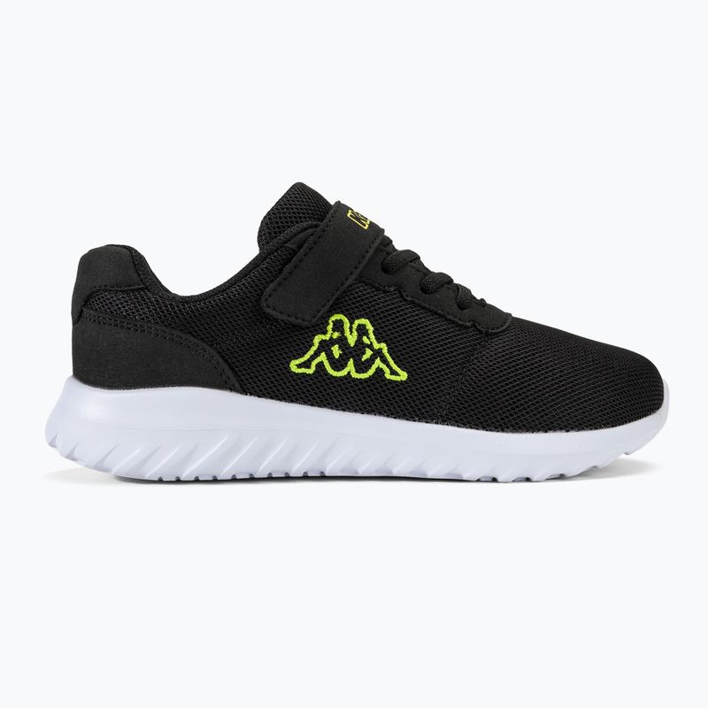 Kappa Tulasa schwarz/lime Kinderschuhe 2