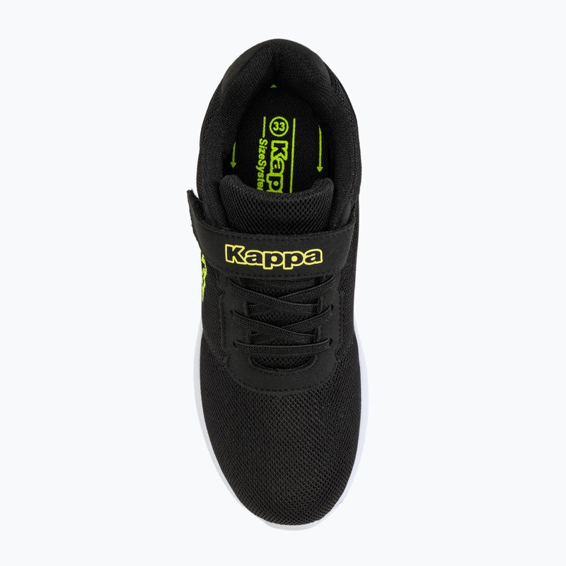 Kappa Tulasa schwarz/lime Kinderschuhe 5