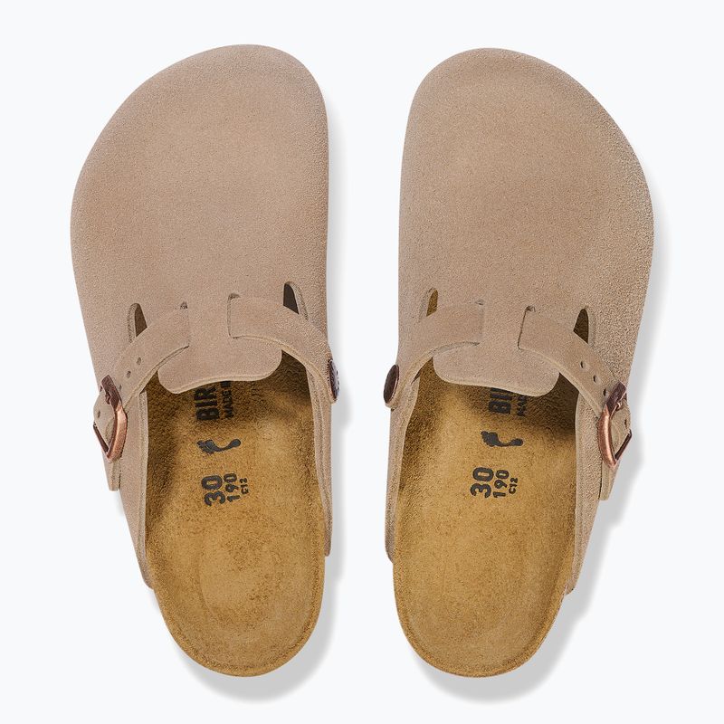 BIRKENSTOCK Boston Kids Schmal taupefarbene Flip-Flops 3