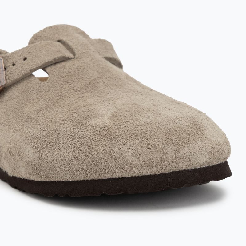 BIRKENSTOCK Boston Kids Schmal taupefarbene Flip-Flops 7