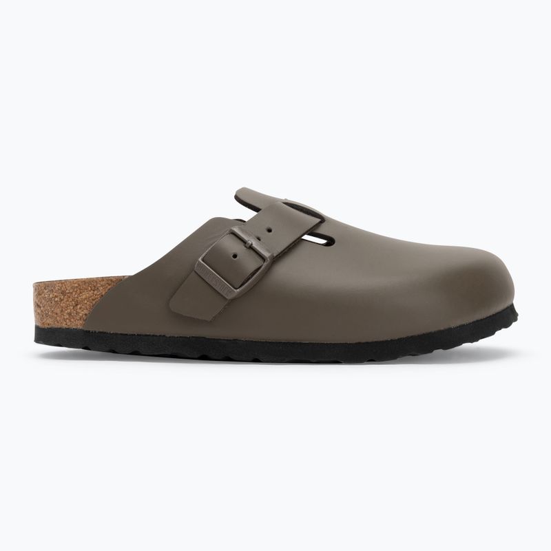 Badeschuhe BIRKENSTOCK Boston NL Narrow smooth leather concrete gray 2