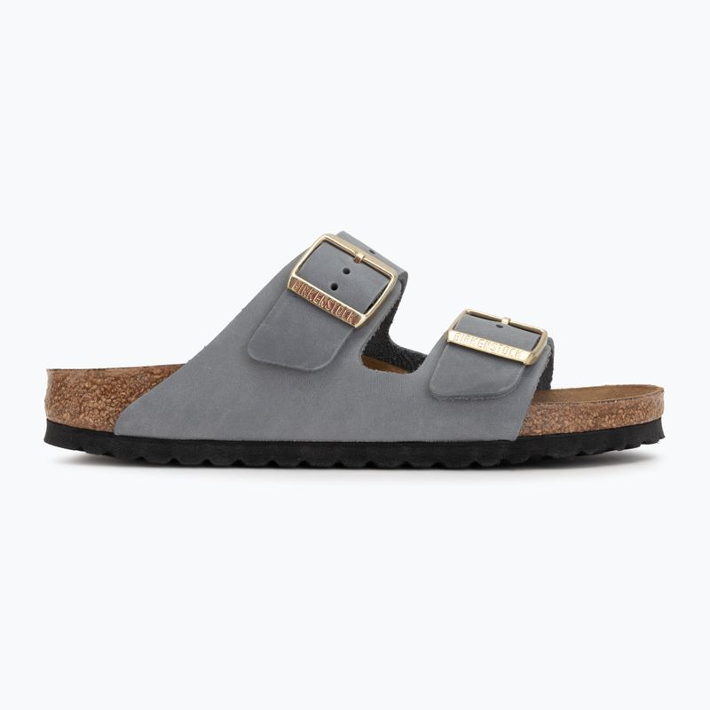 Damen-Pantoletten BIRKENSTOCK Arizona LEOI Narrow basalt gray 2