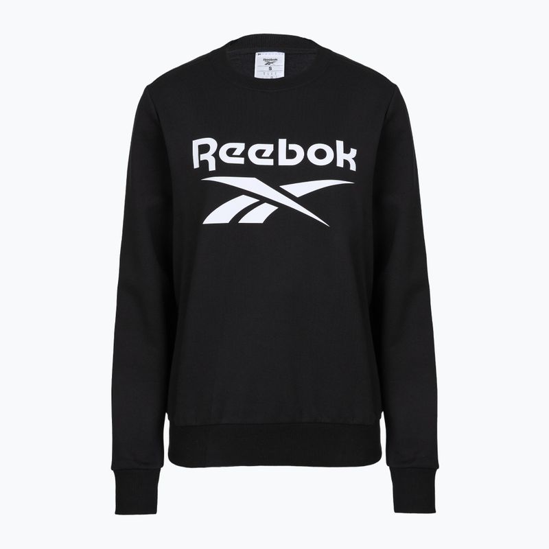 Hoodie Sweatshirt Damen Reebok Identity Big Logo Fleece Crew black