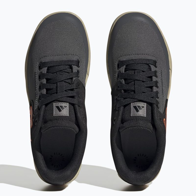 Damen Plateau Radschuhe adidas FIVE TEN Freerider Pro Canvas W grau sechs/grau vier/impact orange 10