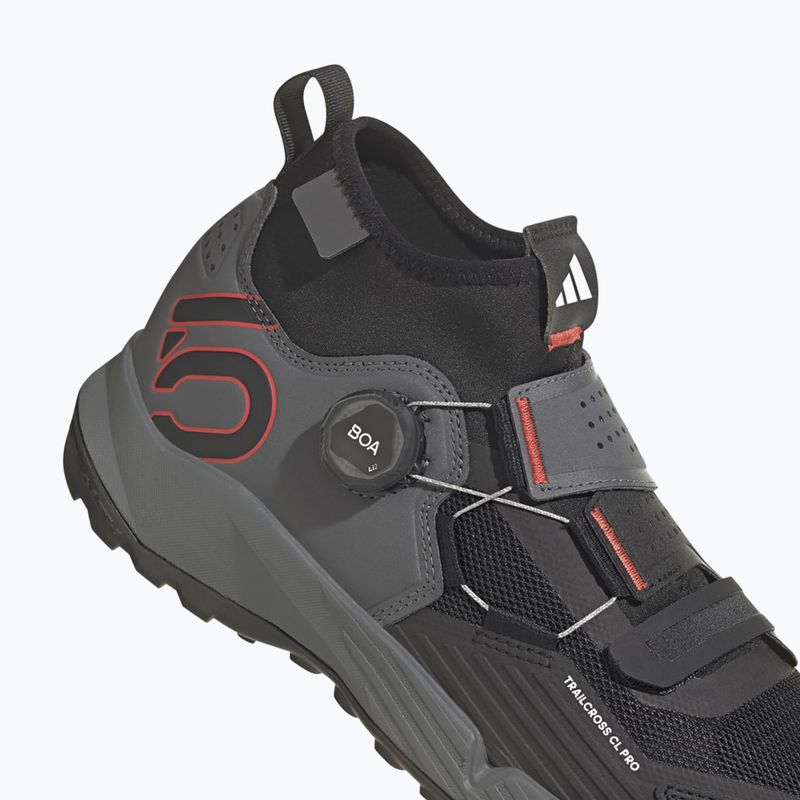 Fahrrad schuhe Radsportschuhe MTB Herren adidas FIVE TEN Trailcross Pro Clip-In grey five / core black / red 6