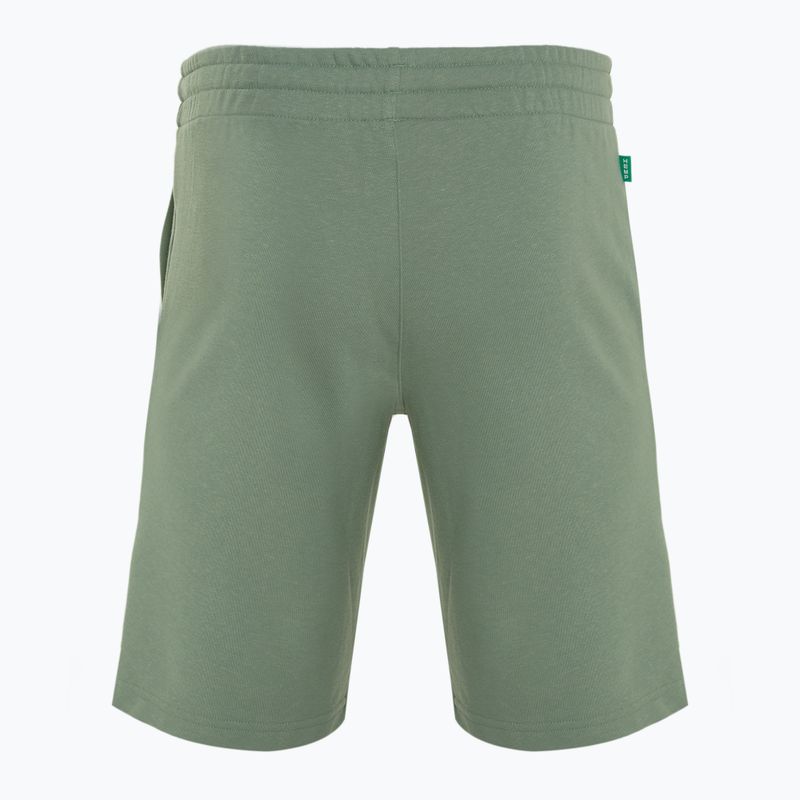 Herren adidas Essential + Made With Hemp silber-grün Shorts 2