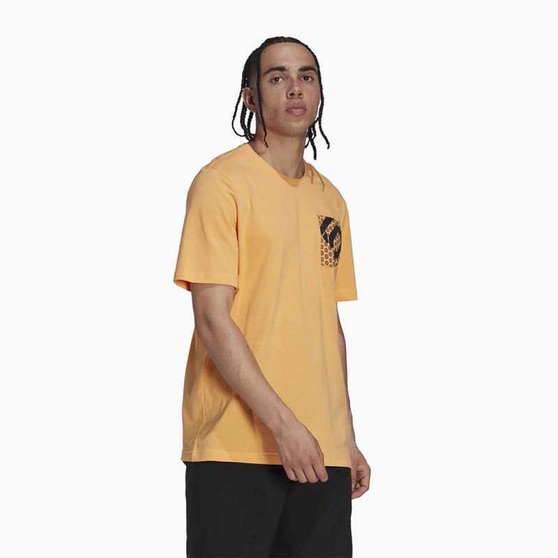 Herren-T-Shirt adidas FIVE TEN Brand Of The Brave Tee hazy orange 3