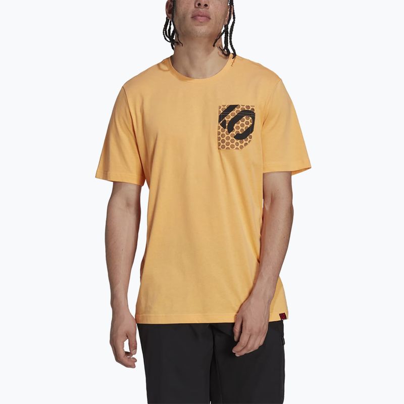 Herren-T-Shirt adidas FIVE TEN Brand Of The Brave Tee hazy orange 4