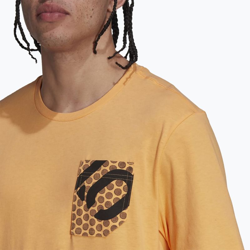 Herren-T-Shirt adidas FIVE TEN Brand Of The Brave Tee hazy orange 5