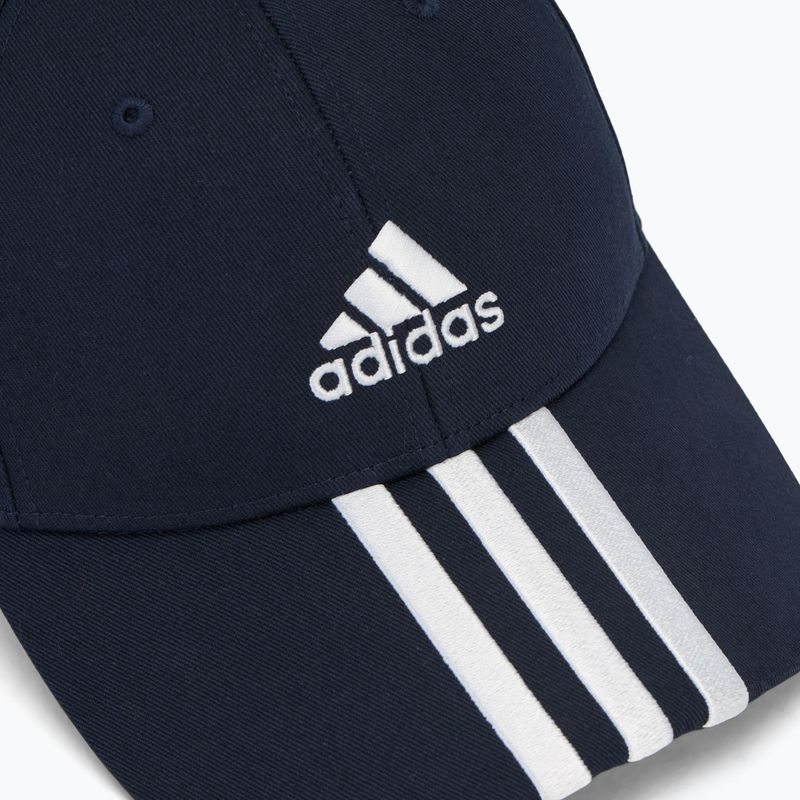 adidas Baseball 3-Streifen Cotton Twill Baseballkappe navy/weiß 3