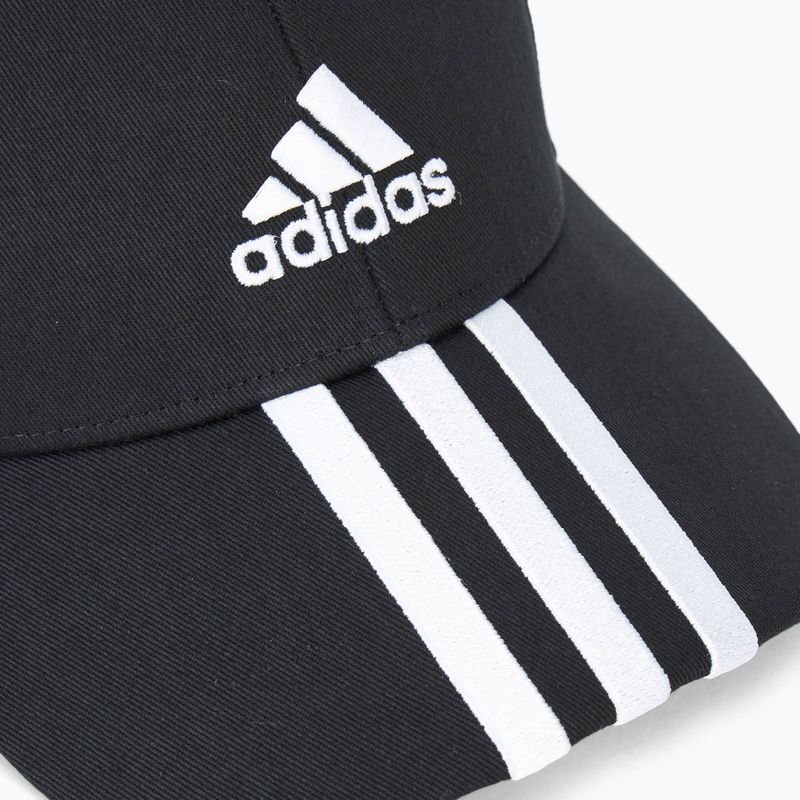 Basecap adidas Baseball 3-Stripes Cotton Twill black/ white 3