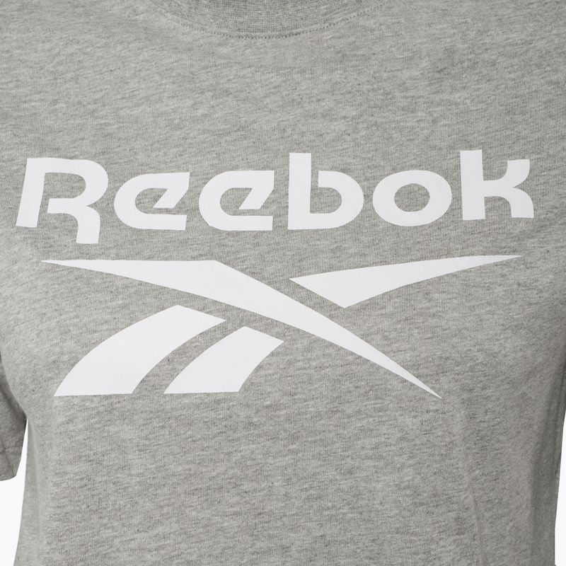 Shirt Damen Reebok Identity Big Logo Crop Tee medium grey heather 3