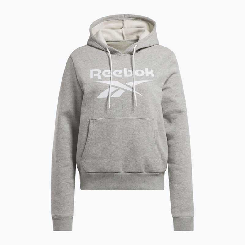 Hoodie Sweatshirt Damen Reebok Identity Big Logo Fleece medium grey heather 3