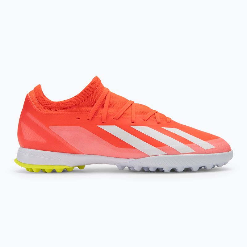 Herren adidas X Crazyfast League TF Fußballschuhe Solar Rot/Cloud Weiß/Team Solar Gelb 2