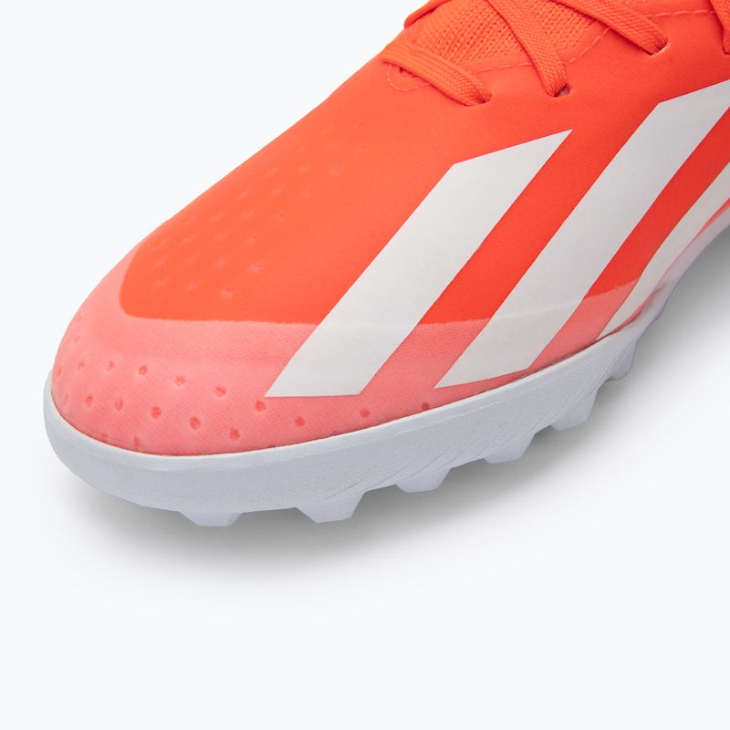 Herren adidas X Crazyfast League TF Fußballschuhe Solar Rot/Cloud Weiß/Team Solar Gelb 7