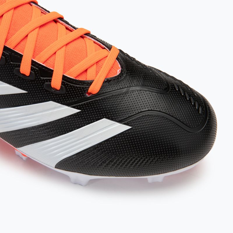 adidas Predator 24 League FG Herren Fußballschuhe schwarz/wolkenweiß/sonnenrot 7