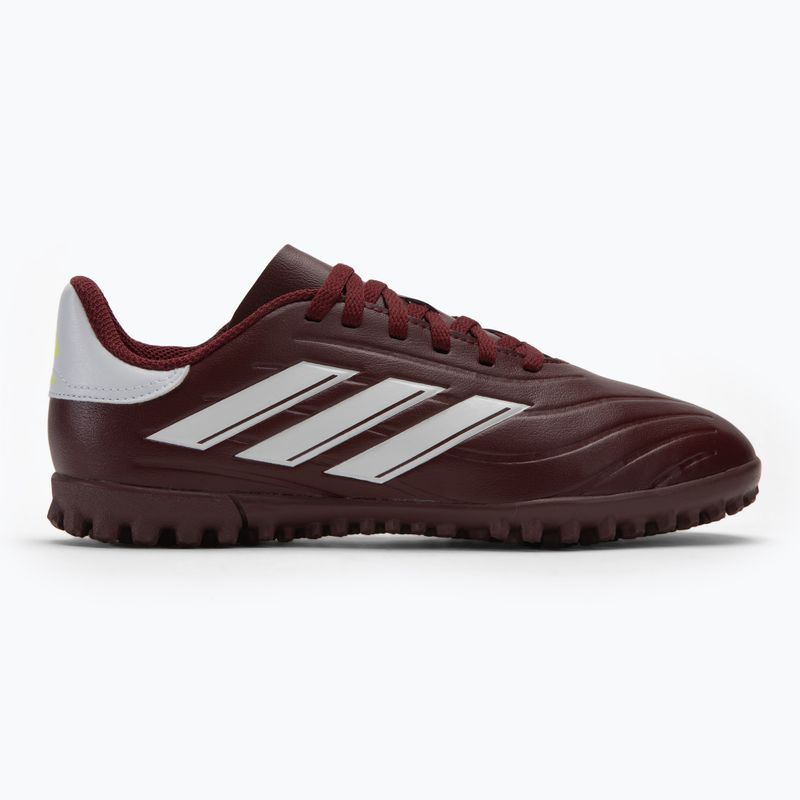 Kinder-Fußballschuhe adidas Copa Pure II Club TF shadow red/footwear white/team solar yellow 2