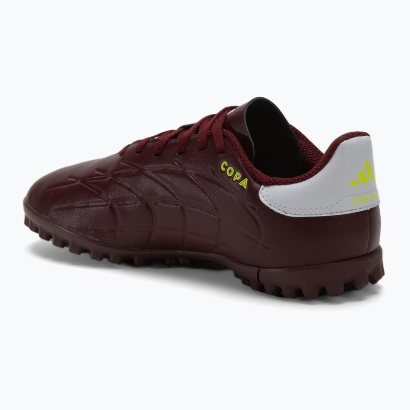 Kinder-Fußballschuhe adidas Copa Pure II Club TF shadow red/footwear white/team solar yellow
