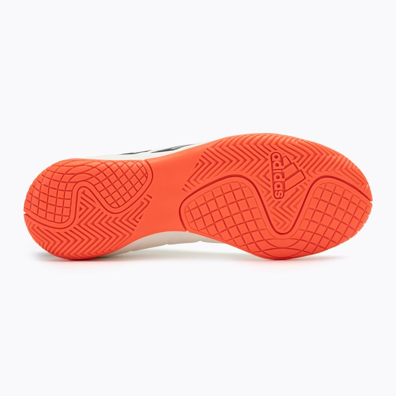 Kinder-Fußballschuhe adidas Copa Pure II Club IN elfenbein/schwarz/sonnenrot