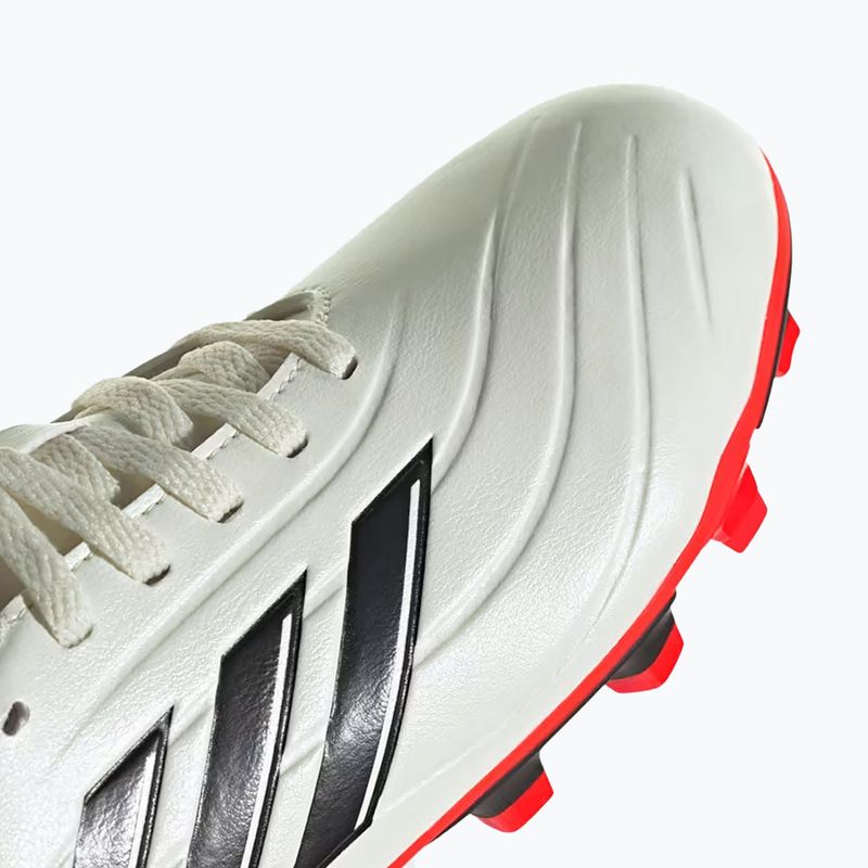 Kinder-Fußballschuhe adidas Copa Pure II Club FxG elfenbein/schwarz/sonnenrot