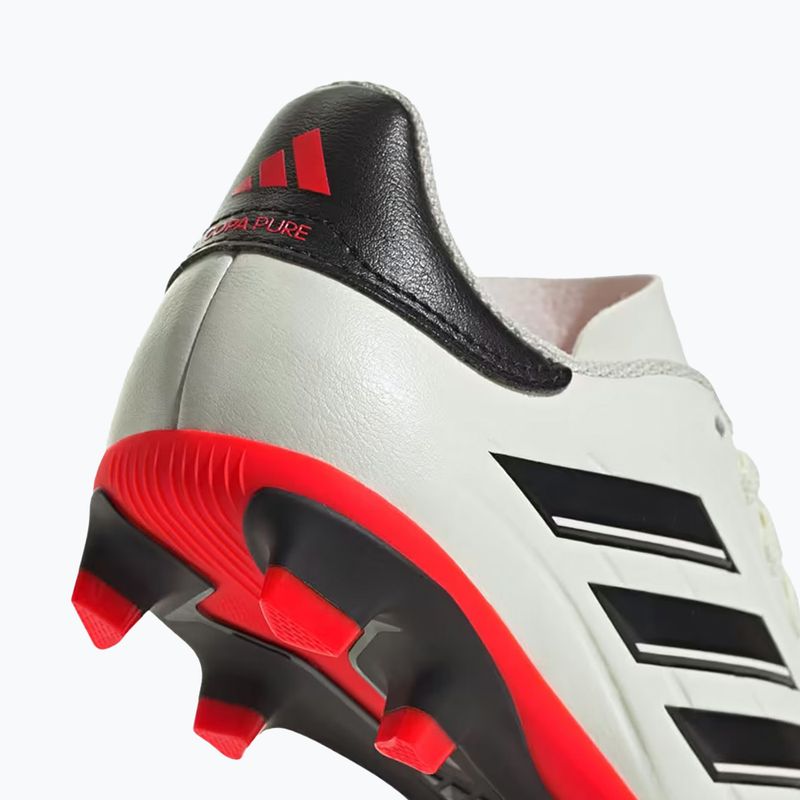 Kinder-Fußballschuhe adidas Copa Pure II Club FxG elfenbein/schwarz/sonnenrot