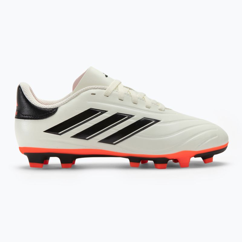Kinder-Fußballschuhe adidas Copa Pure II Club FxG elfenbein/schwarz/sonnenrot 2