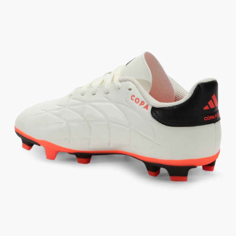 Kinder-Fußballschuhe adidas Copa Pure II Club FxG elfenbein/schwarz/sonnenrot