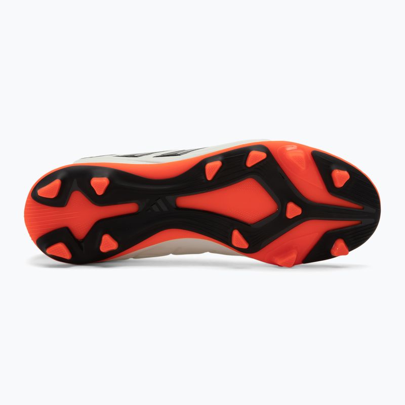 Kinder-Fußballschuhe adidas Copa Pure II Club FxG elfenbein/schwarz/sonnenrot