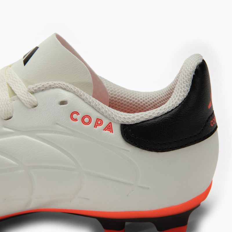 Kinder-Fußballschuhe adidas Copa Pure II Club FxG elfenbein/schwarz/sonnenrot