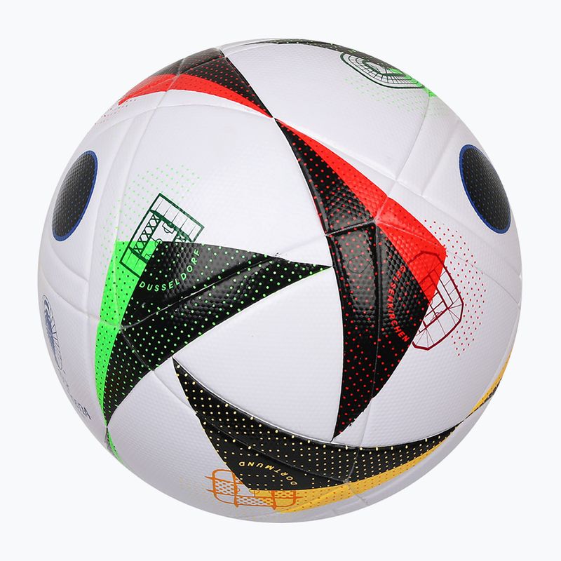 adidas Fußballliebe 2024 Liga Box weiß/schwarz/glow blau Größe 5 Fußball