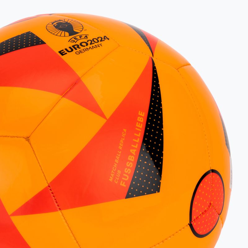 Fußball adidas Fussballiebe Club Euro 2024 solar gold/solar red/black Größe 4