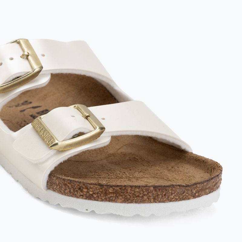 Kinder-Pantoletten BIRKENSTOCK Arizona Birko-Flor Narrow electric metallic pearl 7