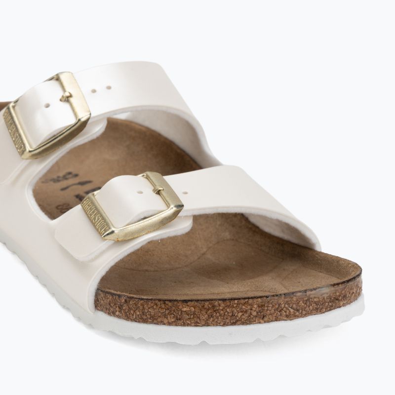 Kinder-Pantoletten BIRKENSTOCK Arizona Birko-Flor Narrow electric metallic pearl 7
