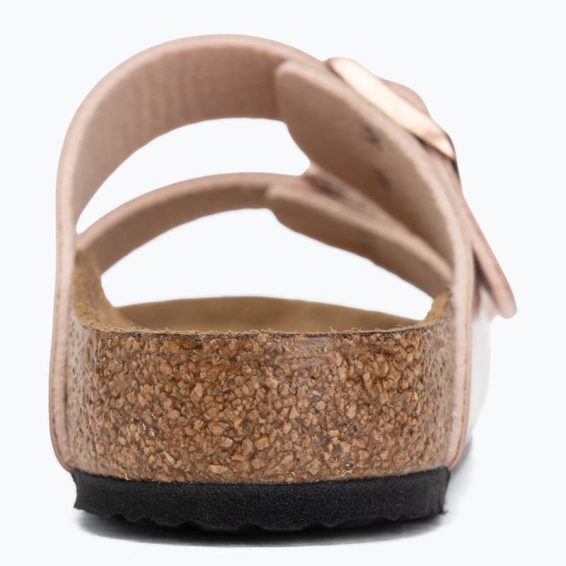 Kinder-Pantoletten BIRKENSTOCK Arizona Birko-Flor Narrow electric metallic copper hearts 6
