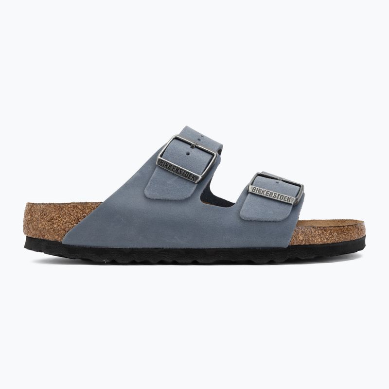 Schlappen BIRKENSTOCK Arizona Soft Footbed Oiled Leather Narrow elemental blue 2