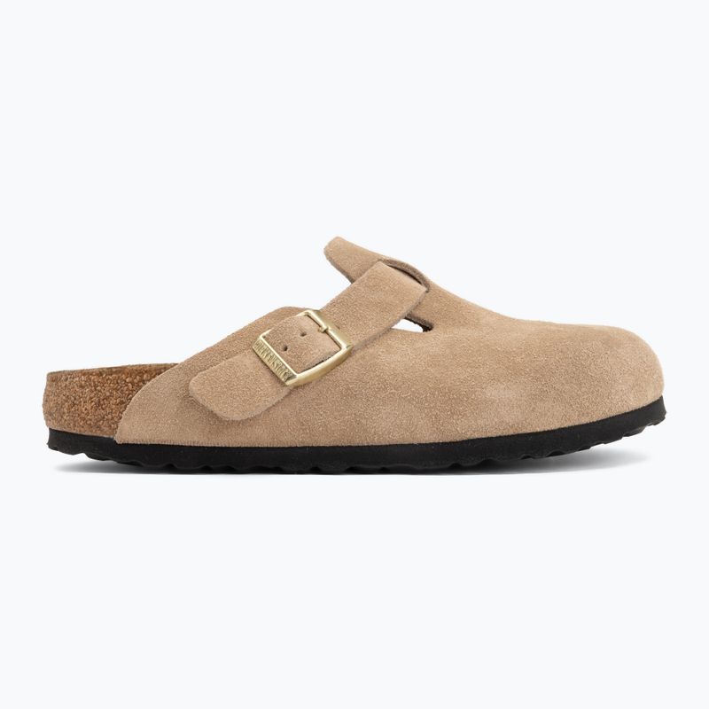 Badelatschen BIRKENSTOCK Boston Suede Leather sandcastle 2