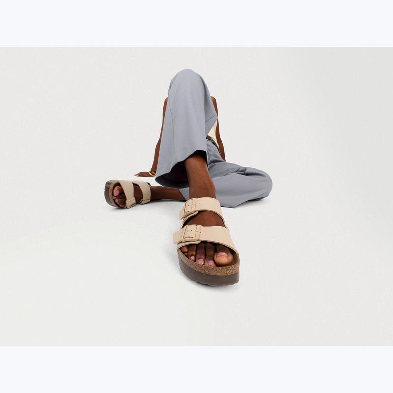 Badelatschen BIRKENSTOCK Arizona Flex Platform Birko-Flor sandcastle 7