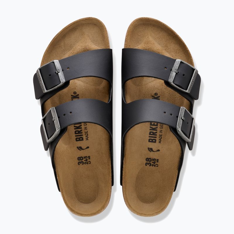 Badelatschen BIRKENSTOCK Arizona Birko-Flor black/light gray 3