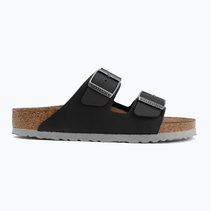 Badelatschen BIRKENSTOCK Arizona Birko-Flor black/light gray 2