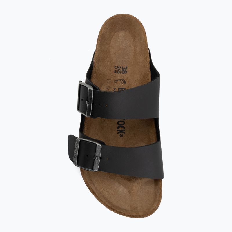 Badelatschen BIRKENSTOCK Arizona Birko-Flor black/light gray 5