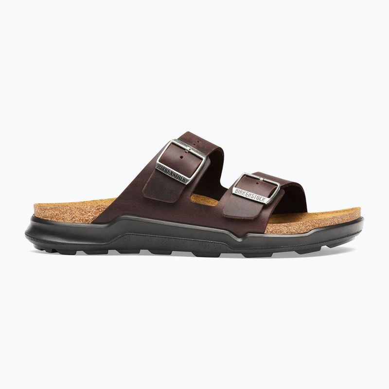 Herren-Badelatschen BIRKENSTOCK Arizona Crosstown Oiled Leather Regular habana/black 2