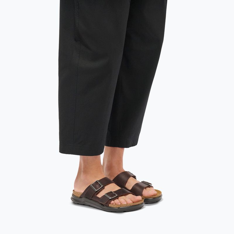 Herren-Badelatschen BIRKENSTOCK Arizona Crosstown Oiled Leather Regular habana/black 7