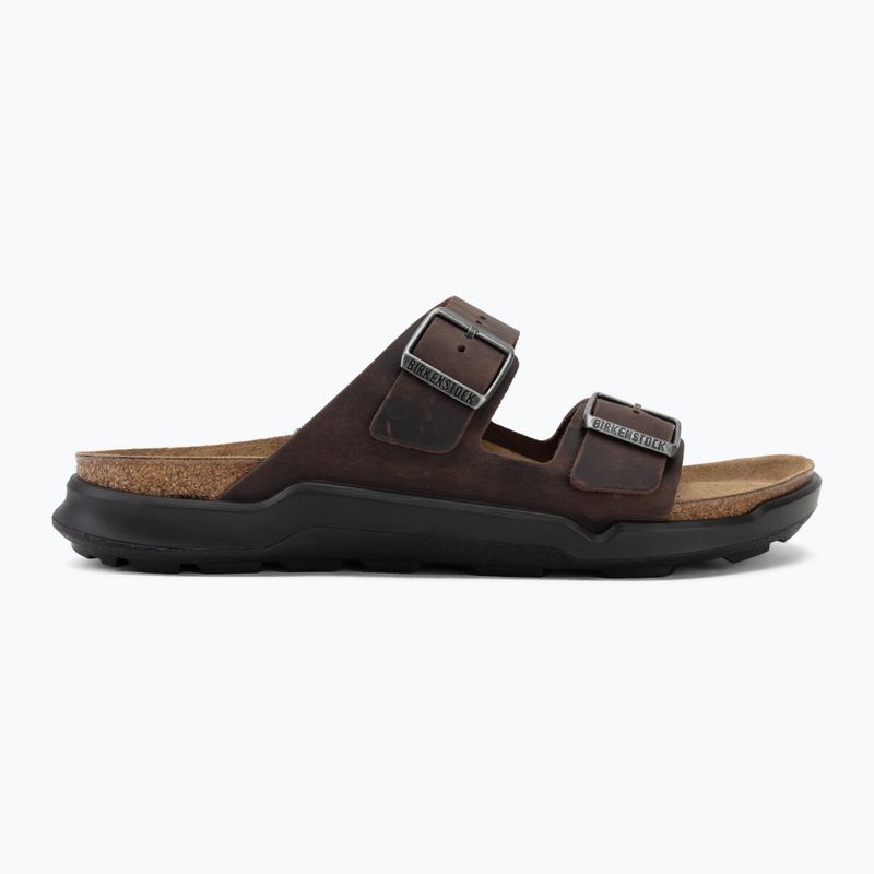 Herren-Badelatschen BIRKENSTOCK Arizona Crosstown Oiled Leather Regular habana/black 2