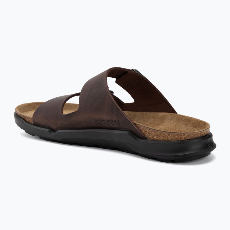 Herren-Badelatschen BIRKENSTOCK Arizona Crosstown Oiled Leather Regular habana/black 3