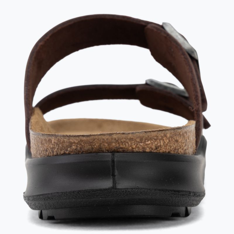 Herren-Badelatschen BIRKENSTOCK Arizona Crosstown Oiled Leather Regular habana/black 6