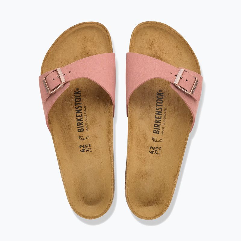 Damenpantoletten BIRKENSTOCK Madrid Birkibuc Narrow Pink Clay 4