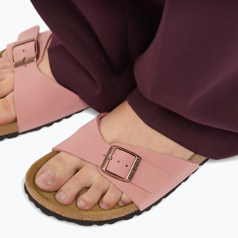 Damenpantoletten BIRKENSTOCK Madrid Birkibuc Narrow Pink Clay 8