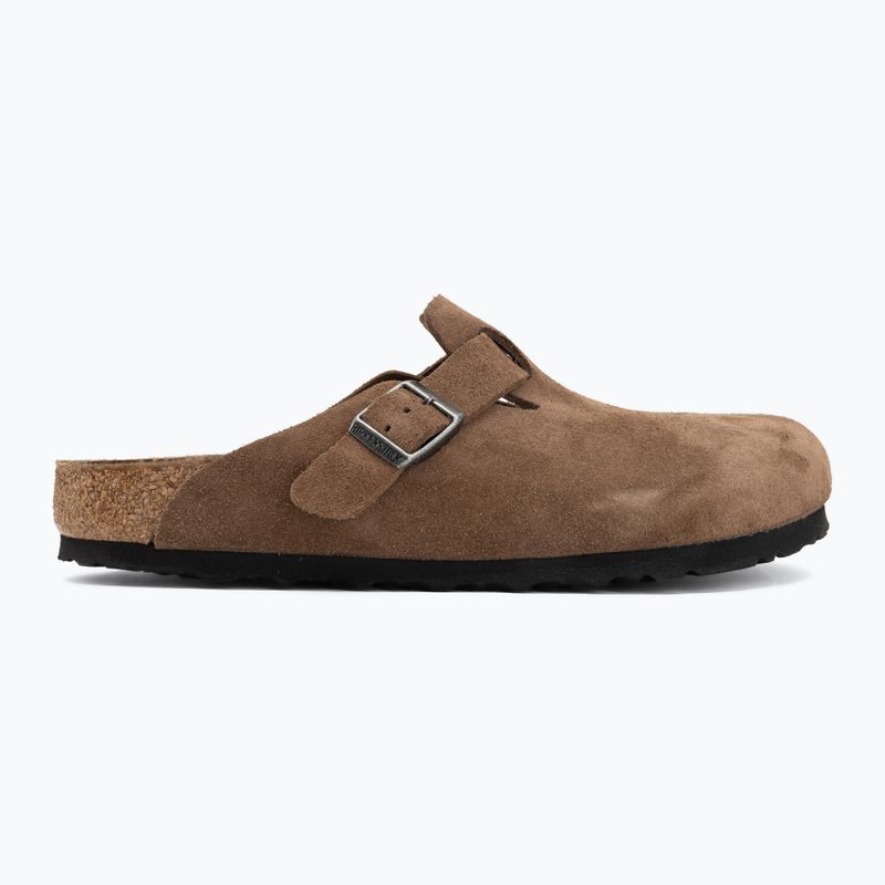 Badelatschen BIRKENSTOCK Boston Suede Leather dark tea 2